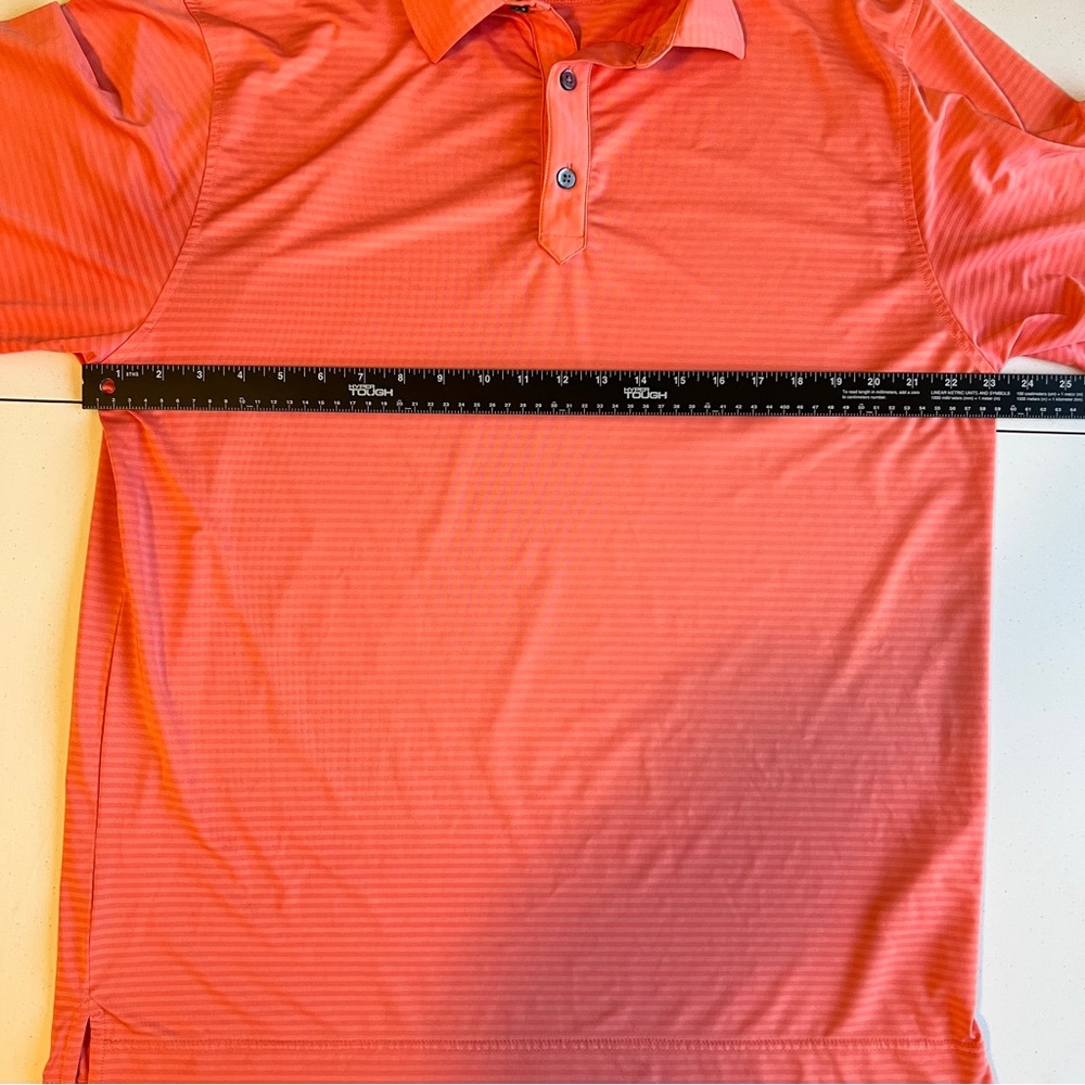 FootJoy FJ Men's Orange Polo Golf Shirt - Picture 6 of 7